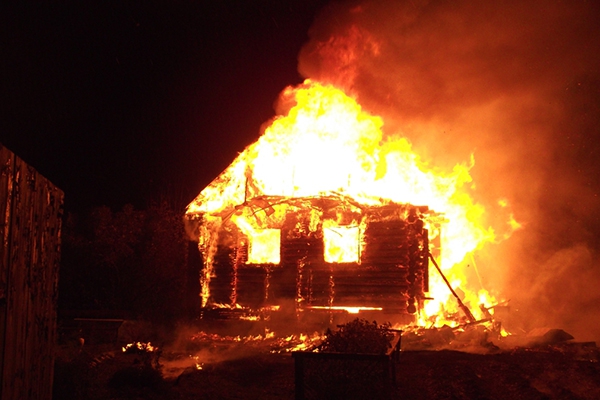 В Аглонском крае сгорел жилой дом