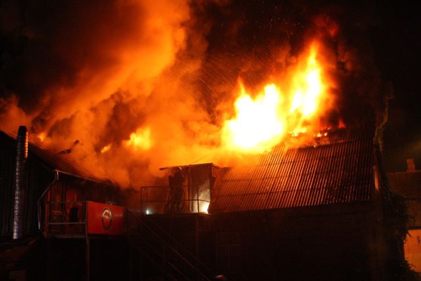 В Веремской волости загорелся жилой дом