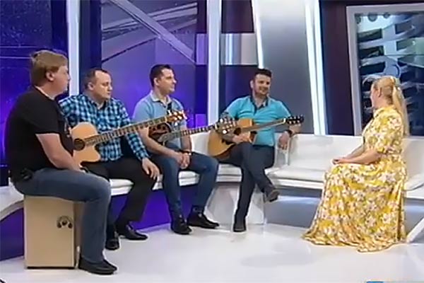 Группа из Резекне “Время тепла” выступила на Латвийском телевидении
