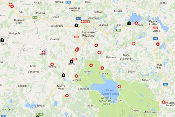 LVC: в Резекненском крае 16 «черных точек», где случаются тяжелые аварии