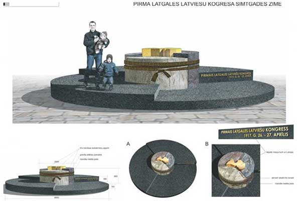 В Резекне появится памятник, посвященный Конгрессу латышей Латгалии