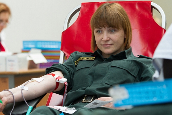 В Резекне пограничники пожертвовали 49 литров крови